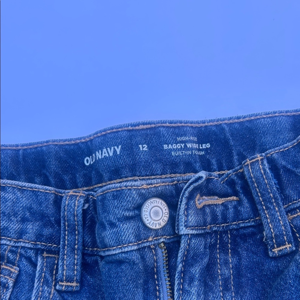 Old Navy Kids Distressed Blue Jeans - Picture 2 of 3